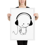 Music Boy Gerahmtes Poster - VadiValenci