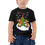 Renntiere Weihnachten Kurzarm-T-Shirt für Kleinkind
