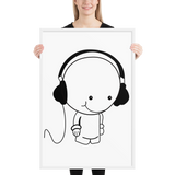 Music Boy Gerahmtes Poster - VadiValenci