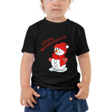 Schneemann-Frohe Weihnachten Kurzarm-T-Shirt für Kleinkind