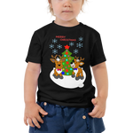 Reindeer-Christmas Kurzarm-T-Shirt für Kleinkind