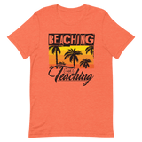 Beaching not Teaching Kurzärmeliges Unisex-T-Shirt