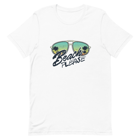 Beach Please Kurzärmeliges Unisex-T-Shirt