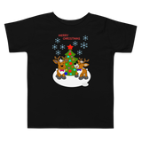 Reindeer-Christmas Kurzarm-T-Shirt für Kleinkind
