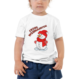 Schneemann-Frohe Weihnachten Kurzarm-T-Shirt für Kleinkind